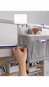 Large Capacity Bag Storage Hanger 2 Hooks Sofa Bedside 4 Pockets Hanging Storage Bag Multifunctional Anti-Slip Bedside Storage Bag Hanging Organizer Caddy Pocket Waterproof Reusable Breathable with Hooks Space-Saving Beg Gantung Tepi Sofa Katil便携床边沙发收纳挂篮盒