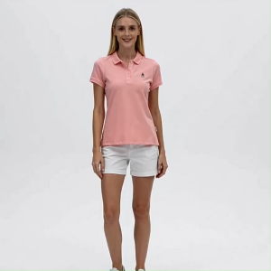 Hush Puppies Women Basic Polo Shirt With Embroidery 100% Cotton HLP208118