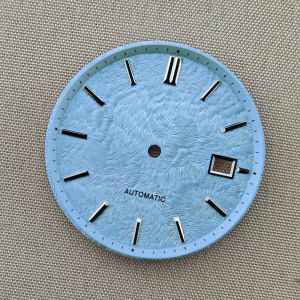 No Logo Sterile Watch Dial for Seiko NH35 NH36 4R36 7S26 33.5mm 3H Date Automatic Movement Mod DIY Replacement Accessory Kit
