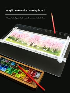 Illustration Good Acrylic Thickened Transparent Drawing Board Sketchpad Sketch Board Bracket Slope Watercolor Painting Frame Reading Rack