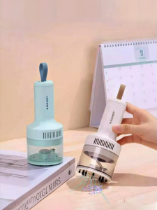 New 2025 Desktop Handheld Vacuum Cleaner for Office Use Wireless High Suction Power for Keyboard Cleaning Student Study Aid