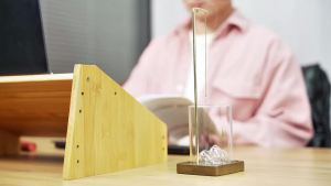   Giá Đốt Nhang Gỗ Đựng Nhang Que Có Khay Hứng Tro Bằng Kính Chống Tro Bay Trang Trí Nhà Cửa Phòng Tập Yoga