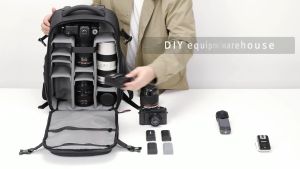 SEA CHOICE Travel Bag Durable Shockproof Camera Backpack Protect Camera Packing Professional Photography Storage Camera Backpack