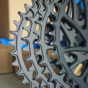 Mountain bike positive and negative tooth plate crank direct installation 34T 36T 38T 40T single plate offset 0mm sprocket