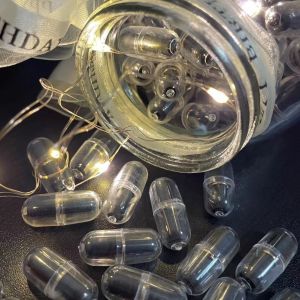 Handmade Capsule Wish Paper Roll Birthday Gift for Boyfriend Transparent Lucky Star Bottle Creative Gift Box Vintage Nostalgic