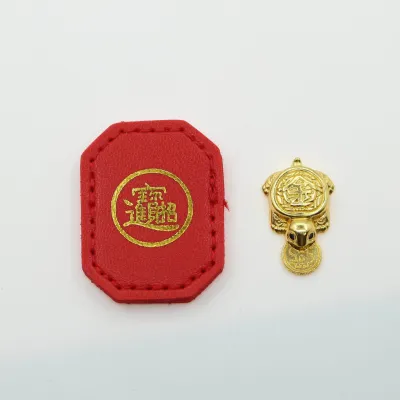 Ziyang Fengshui Lucky Turtle Wallet Charm Money-biting Turtle Ornaments Decor for Longevity Protection & Financial Stability