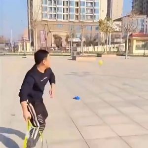 【Esatop】เทรนเนอร์เทนนิส ชุดเด็กไม้เทนนิสสำหรับผู้เริ่มต้น สิ่งประดิษฐ์ฝึกตนเองแบบเล่นคนเดียวพร้อมการเด้งกลับ