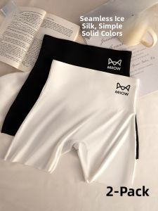 MiiOW | Womens Summer Breathable Seamless Comfortable Safety Pants No Roll Edge Underwear Shorts Can Be Worn Outside Anti-Light