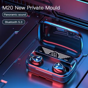 ♥FREE Shipping+COD♥ M20 TWS Bluetooth 5.2 Headphones LED Touch Control Wireless Earphone With Microphone 9D Stereo Sports Waterproof Earbuds Headset