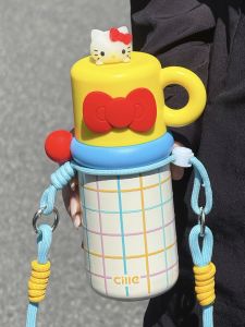 Cốc Nước Giữ Nhiệt Hilexa Dành Cho Nữ Cốc Đựng Nước Có Ống Hút Cốc Đựng Nước Đi Học Cốc Đựng Nước Di Động Cốc Đựng Nước Hai Lớp