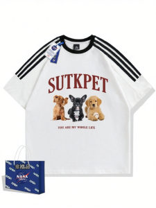 Collaboration Printed Pure Cotton T-Shirt