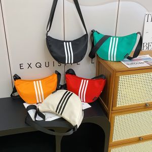 2024 New Arrival Three Bars Crossbody Bag Little Girl Lightweight Simple Easiest for Match Shoulder Bag Boy Trendy Cool Letters Cross-Body Bag