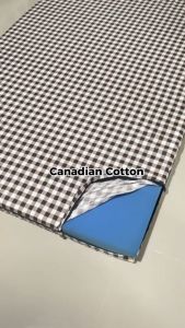 HOTEL & RESORT | GINGHAM/ CHECKERED QUALITY FOAM/BED COVER COLORS - PREMIUM CANADIAN CANADIAN COTTON