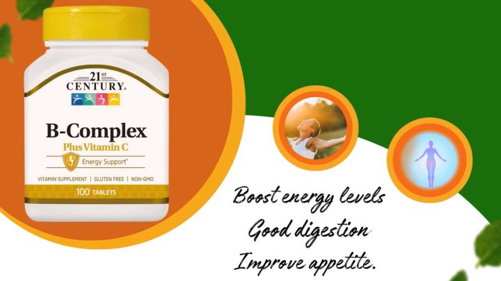 21st Century B Complex Plus Vitamin C 100 Tablets