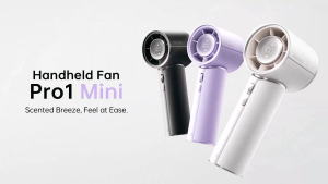 【New】JisuLife Handheld Fan Pro 1 Mini Aromatherapy Leather Design 30h Long Battery Portable Fan