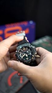 Jam Tangan Pria Casio G-shock Mudmaster GWG-B1000-1A Master Of G - LAND Digital Analog Dial Black Resin Band