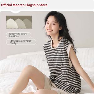 MiiOW | Cotton Sleeveless Vest and Shorts Pajama Set with Padding