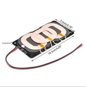 20W High-Power Qi Wireless Fast Charger Transmitter Module Circuit Board Type-C 3-Coil For DIY Car Outdoor Power Supply