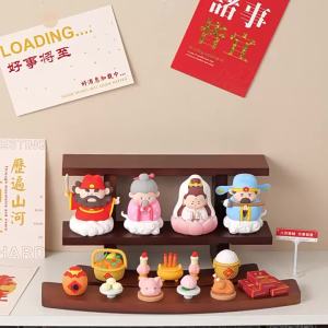 Tượng Thần Tài Phong Cách Trung Hoa Dễ Thương Đồ Trang Trí Thần Tài Bất Tử Dành Cho Nhà Văn Phòng Bàn Làm Việc Trang Trí Tăng Cường Sự Ổn Định Cảm Xúc Chất Liệu PVC