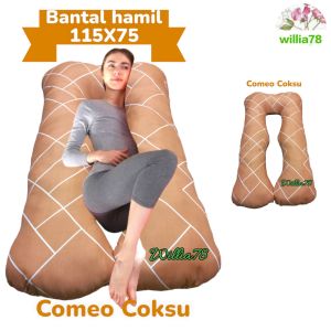 BANTAL HAMIL. UKURAN 115 X 75 CM.ISIAN SILIKON