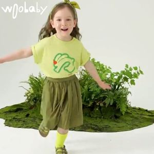 WooBaby กางเกงขาสั้นพิมพ์ลายสุดน่ารัก เหมาะสำหรับเด็ก2-6ปี แมทช์ได้กับทุกชุด ผ้าฝ้ายแท้ เนื้อผ้าดี ระบายอากาศได้ดี