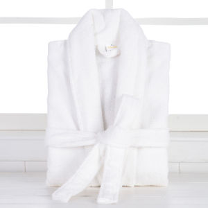 Pure Cotton Bathrobe Material Adult Mens Beauty Salon Robe Home Use Towel Fabric Hilton Hotel Boy Short Bath Skirt