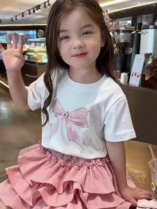 OKADY เดรสเค้กเด็กผู้หญิง กระโปรงสีขาว สไตล์เจ้าหญิง กระโปรงพองสำหรับเด็ก ชุดวันคริสต์มาสของเด็กผู้หญิง ชุดเจ้าหญิง กระโปรงพลีททรงเอ