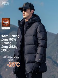 Enjeolon | Áo Khoác Nam Dày Giữ Nhiệt Có Mũ Trùm Đầu Mid-Long