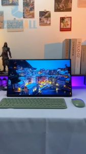 【Local Warehouse】ZSCMALL 14/15.6/18.5 Inch 1080P FHD 60/120Hz Touch Screen Portable Monitor USB-C HDMI HDR IPS Travel Monitor with Smart Cover & Speaker Second External Monitor for Laptop PC Mac Phone Table Xbox switch PS4/5【Delivered Whinin 72 Hours】