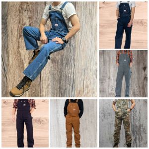 Quần yếm nam Round Housechất liệu denim cottonđặc biệt big size từ 70kg đến trên 200kgdáng cổ điểntúi hộpxuất USA
