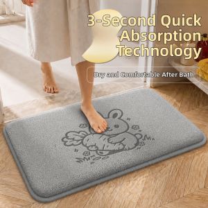 LUOYOUTE | Water Absorbent Anti Slip Bathroom Floor Mat Easy Clean