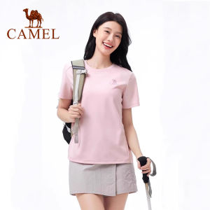 Cameljeans Quick-drying T-shirt for Women Short-sleeved Breathable Spring and Summer New Mesh Sports Top