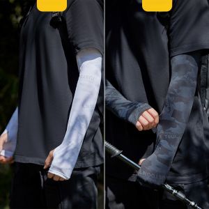 MiiOW | Tay áo chống nắng bằng lụa băng MiiOW Ice Cool dành cho nam mùa hè ngoài trời đạp xe lái xe chống tia UV Tay áo bảo vệ tay