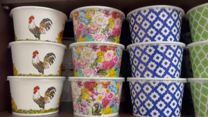 Lotus pack)/850ml ถ้วยกระดาษ / ชามกระดาษ พิมพ์ลาย ขนาด / 850ml/ปาก 142