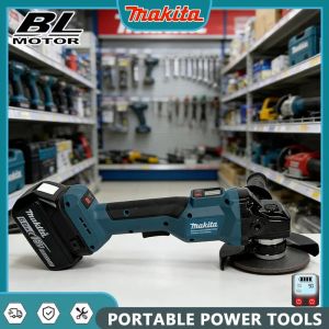 Makita | Makita 125mm Brushless Electric Angle Grinder with Digital Display for Metal Wood Polishing Grinding 18V Battery Compatible