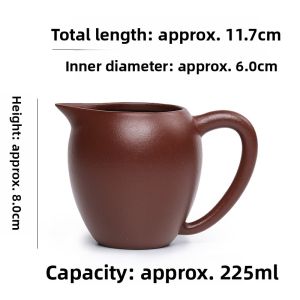 CANGHUTIANXIA | Handle Thickened Heat-Resistant Purple Clay Fairness Cup