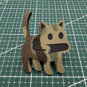 Reflective Bomb Cat Magic Stick Chapter Outdoor Tactical Backpack Morale Chapter Fun Cute Cat Badge Sticker Adventure Sports