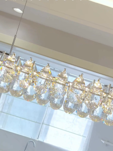Stainless Steel Modern Crystal Pendant Chandelier Lighting For Living Room Bedroom Gold / Chrome 110v-240v Adjustable Lamp