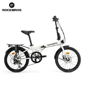 【Local Delivery】ROCKBROS 20 Inch Folding Bike Disc Brake 7 Speed Adult Foldable Bike City Leisure Portable Student Bike