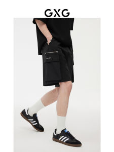 กางเกงขาสั้นทรงหลวมสำหรับผู้ชาย GXG กางเกงขายาวทรงหลวม 5 ชิ้น กางเกงขายาวแบบมีกระเป๋าใหญ่สำหรับใส่ไปทำงาน กางเกงขายาวสำหรับทหารร่ม ฤดูร้อน 2023 กางเกงขายาวทรงหลวมสำหรับผู้ชาย