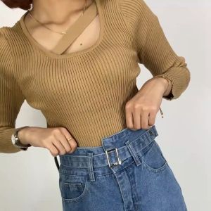 Boyfriend Jeans Highwaist Wanita dengan Aksesoris Tali Pinggang / Jeans Celana Panjang Cewek Kekinian Long Pants SM P555