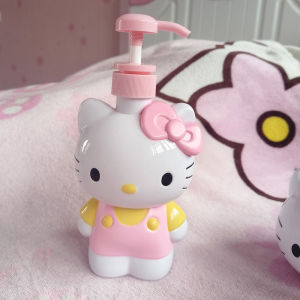 Hello Kitty Kuromi shower gel and shampoo dispenser including shampoo shower gel body lotion and hand soap dispensers.