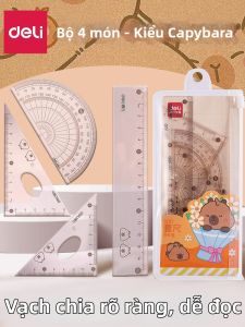 deli | Bộ Dụng Cụ Hình Học Sinh Viên Không Gây Mệt Mắt Số Lớn