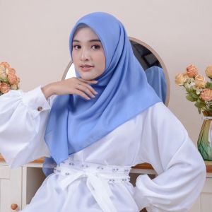 Reisha square Jilbab Paris premium Kerudung segiempat anti letoy warna lengkap