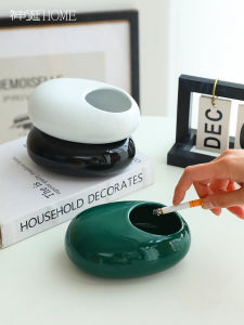 Ashtray Ceramic Creative Office Living Room Anti-Dust Home Decorative Items Scandinavian Style North Europe Origin China
