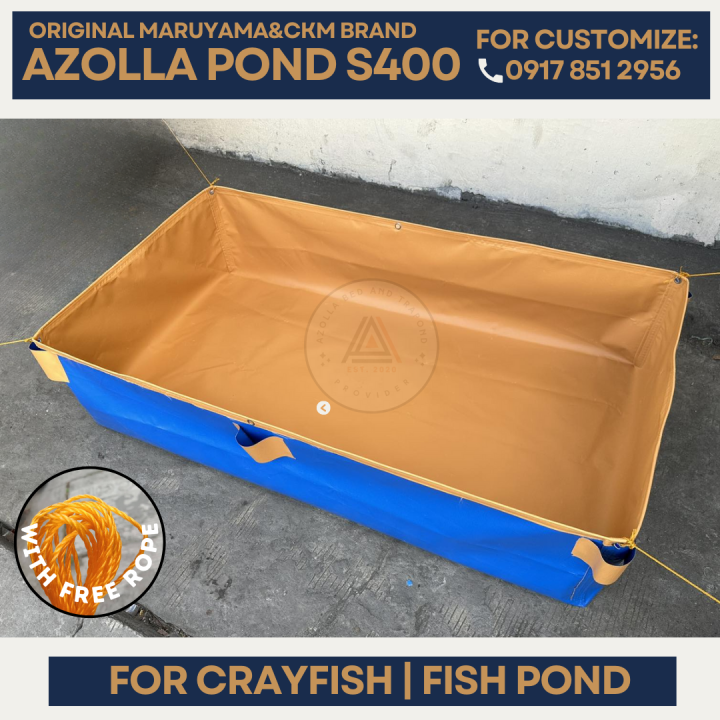 Trapond Frame w/ ROPE! 3x3x1ft Original CKM & MARUYAMA S400 Rubberized Azolla Bed ...