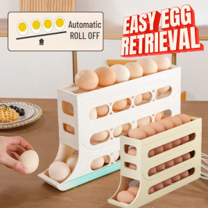 Tủ lạnh trứng lưu trữ hộp cuộn tự động Đồ giữ trứng giá Hộp đựng trứng nhà bếp tủ lạnh trứng Dispenser tủ lạnh tổ chức