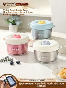 Snainy | Dopamine-colored Titanium Microwavable Thermal Mini Lunch Box