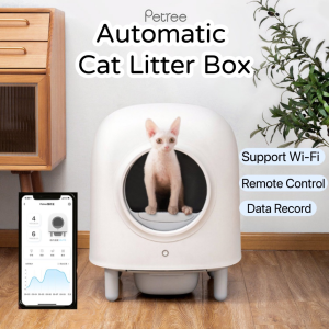 Petree Generation 2 Automatic Self Cleaning Cat Litter Box EnClosed Pet Tray Cat Toilet Smart APP Remote Sand Box Cat Litter Box