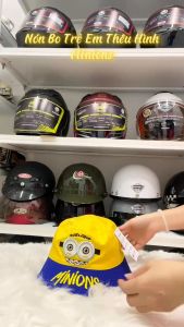 Mũ Bo Thêu Hình MINION Cho Bé Trai Và Gái Từ 5 Tuổi -12 Tuổi Siêu Dễ Thương